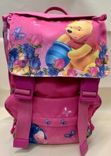 ZAINO WINNIE THE POOH, Rosa/Fucsia, Sdoppiabile con Zip laterale, Disney Scuola