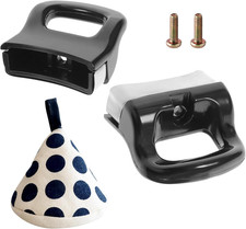 2 Pezzi Manici per Pentole, Corti Manici Pentole Universali, Neri Manico Pentola