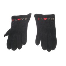 Guanti Moschino Nero Rosso 7