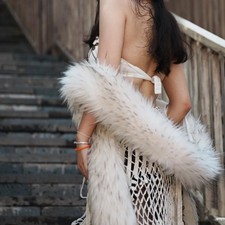 Donna Lungo Pelliccia Finta