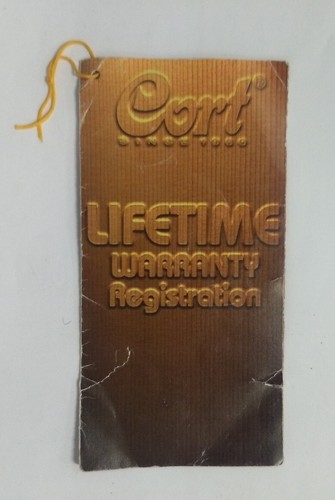 Vintage cort guitars hang tag - vintage,