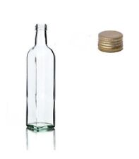 N°28 Bottiglie Marasca per Olio in vetro 250 mL con tappo a vite con salvagoccia