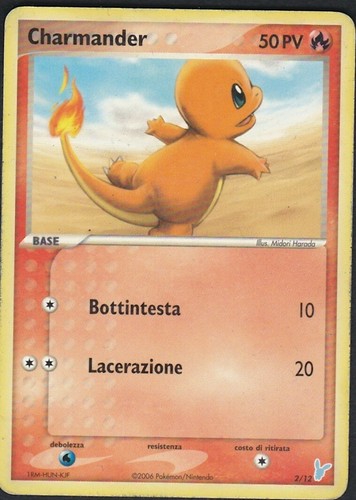 Carta card pokemon charmander - carta,