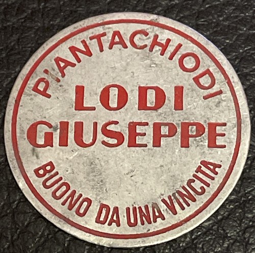 Gettone latta attrazione - gettone, di
