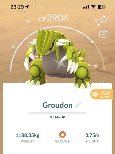 Shiny groudon 2019 2020 - shiny,