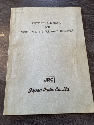Raro manuale istruzioni jrc - raro,