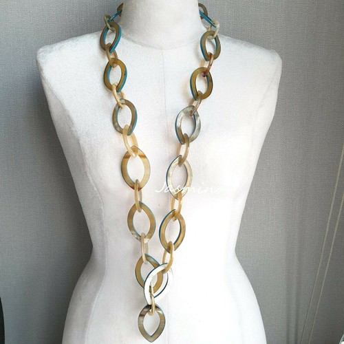 Collana laccata corno - collana,