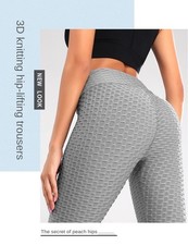 Leggings Fitness Donna Push Up | Vita Alta | Yoga Palestra | Taglie Forti
