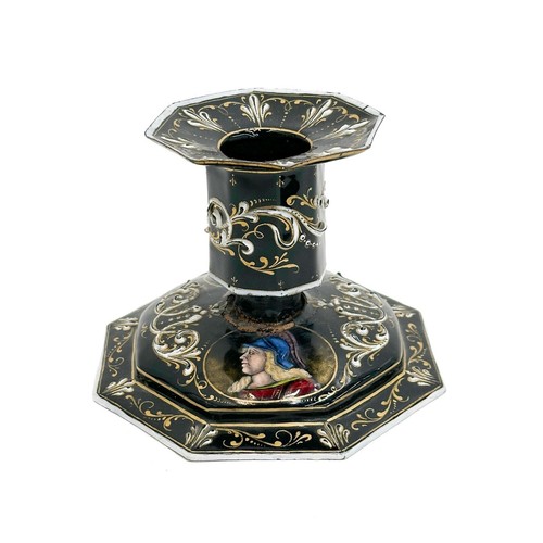 Portacandele smaltato limoges - portacandele,