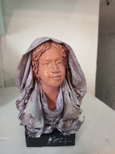 Busto donna cartapesta - busto, donna,