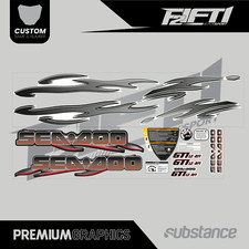 kit decalcomanie adesive grafica seadoo GTI 2005 Sea Doo Bombardier moto d'acqua