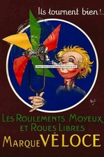 Poster Manifesto Locandina Pubblicità Stampa Vintage Biciclette Francesi Parigi