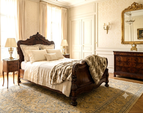 Letto singolo mogano - letto, luigi
