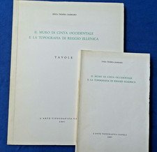 Tropea Barbaro - Reggio ellenica e muro occidentale 2 voll. Tavole + dedica 1967
