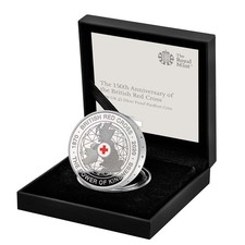 5 sterline 2020 150° anniversario della Croce Rossa Britannica Silver Proof Piedfort 2 oz