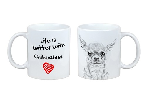 Chihuahua pelo corto tazza - a,