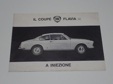 LANCIA FLAVIA COUPE' 1.8 INIEZIONE BROCHURE DEPLIANT PROSPEKT (H13)