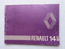 RENAULT   14   LIBRETTO USO
