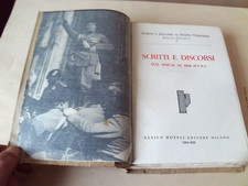 Scritti discorsi benito - e,