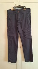 pantaloni cargo blu