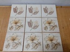 Lotto 9 Piastrelle Vintage " Marazzi Ceramiche " / Castelnuovo Valverde Trento