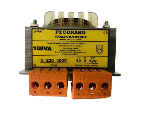 Trasformatore monofase 100va - trasformatore,