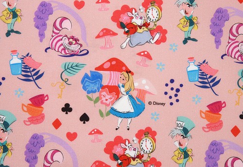 Tessuto disney alice nel paese - tessuto,