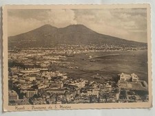 CARTOLINA B/N-PANORAMA DA SAN MARTINO-NAPOLI-ANNI 40-NUOVA-EDIZ.BRUNNER