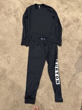 Pantalone e camicia snowboard uomo Burton primo strato Dry Ride. Taglia Large Nero