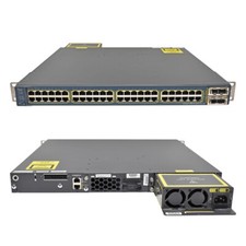 Cisco Catalyst WS-C3560E-48PD-F Switch Gigabit Ethernet PoE 48 porte 2x CVR-X...
