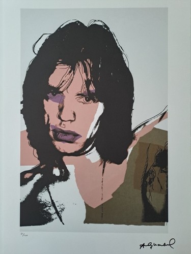 Firmato andy warhol - -, mick