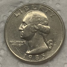 Moneta Quarter Dollar 1985 D