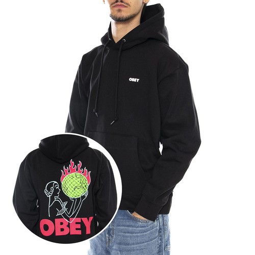 Obey world flames fleece - world,
