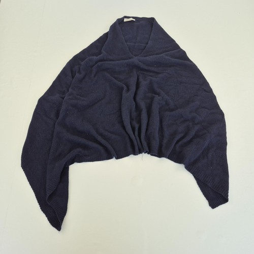Poncho cashmere navy uomo - poncho,