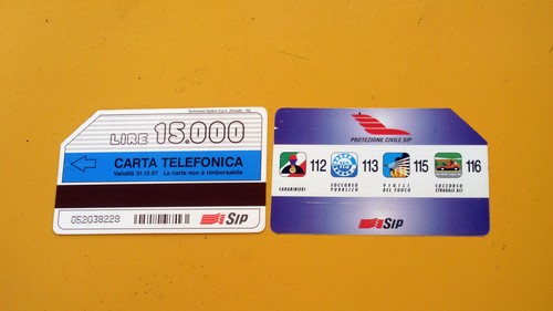 Carta telefonica sip 000 - telefonica,