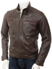 Giacca Moto Uomo Biker Vera