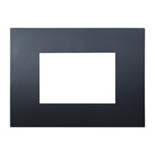 ETTROIT Placca Plastica Serie Venus 3P Colore Nero Compatibile Con Vimar Arke