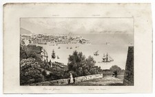 Veduta genova incisione - di,