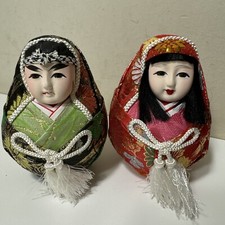 Set bambole nuziali giapponesi vintage 