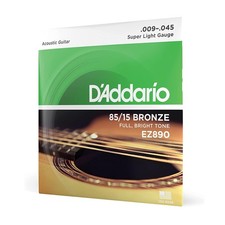 D'Addario EZ890 Super Light 09-45 Corde 6 per Chitarra Acustica American Bronze