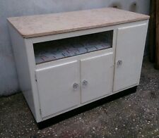 Eccezionale mobile credenza da cucina anni 50 con piano in marmo già restaurato