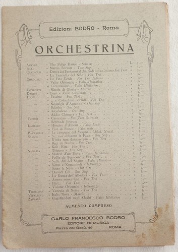 Spartito orchestra serenata - orchestra, i