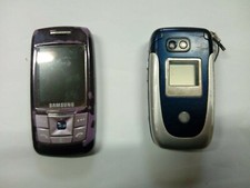 lotto stock pezzi 2 telefoni cellulare per parti ricambio 