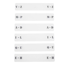 6pcs Record Divisore A-Z