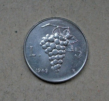 5 lire UVA 1949 Repubblica