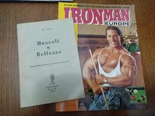 LIBRO JOHN VIGNA MUSCOLI E BELLEZZA TRATTATO CULTURISMO FISICO + IRON MAN EUROPE