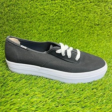 Scarpe sneakers Keds Champion Triple donna taglia 9,5 nere con plateau atletiche
