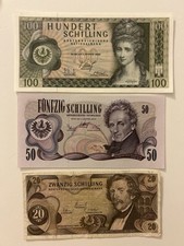 #17 - Lotto Austria Schilling 100 / 50 / 20 Schilling 1967-1980
