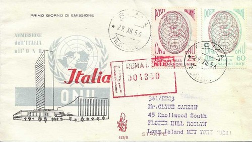 Italia fdc venetia - italia, 1956