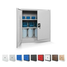 Armadio da Ufficio Archivio Armadietto Officina Metallo 92,5 cm x 90 cm x 40 cm